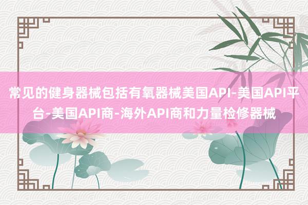 常见的健身器械包括有氧器械美国API-美国API平台-美国API商-海外API商和力量检修器械